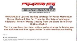 POWDERKEG5 Options Trading Strategy Big Swing Trading Moves