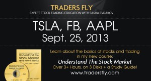 Swing Trading Facebook (FB) – Tesla (TSLA) – Sept 25, 2013